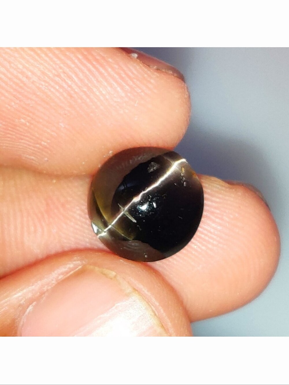 5.71 Ct Natural Sillimanite Catseye Round Cab